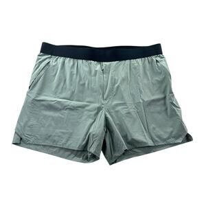 Ten Thousand Tactical Shorts Mens XXL 5” Inseam Lined Green Workout Gym Athletic